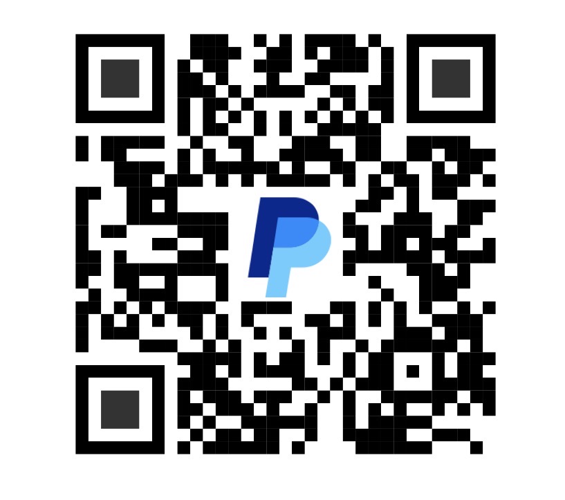 PayPal QR code for the donation